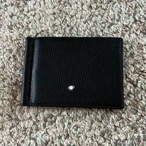 Mont Blanc black leather wallet